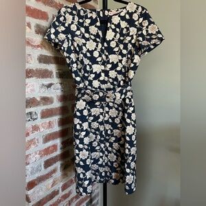 Brooks Brothers Red Fleece floral jacquard dress | size 2